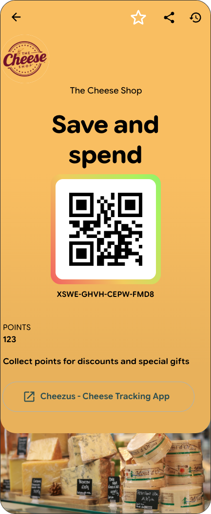 Google Wallet pass preview