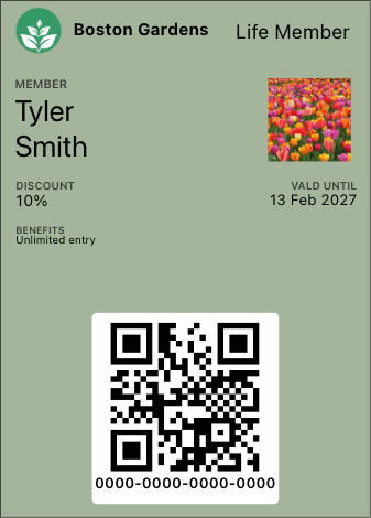 Apple Wallet pass preview