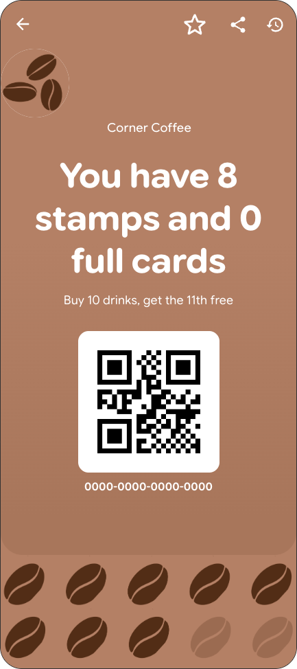Google Wallet pass preview